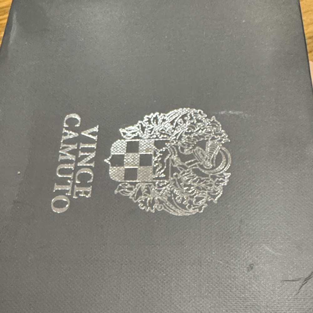 Vince Camuto Black Sandal with Silver Crystal Straps - Picture 7 of 8